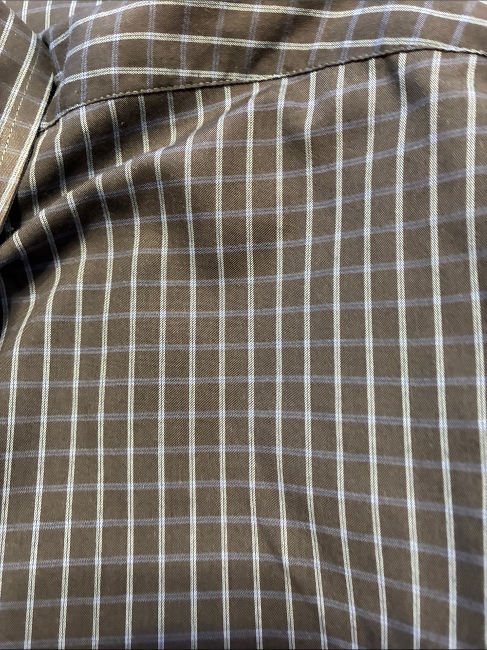 Van Heusen Blue Pinstripe Men's 2XLT Dress Shirt - Picture 4 of 4